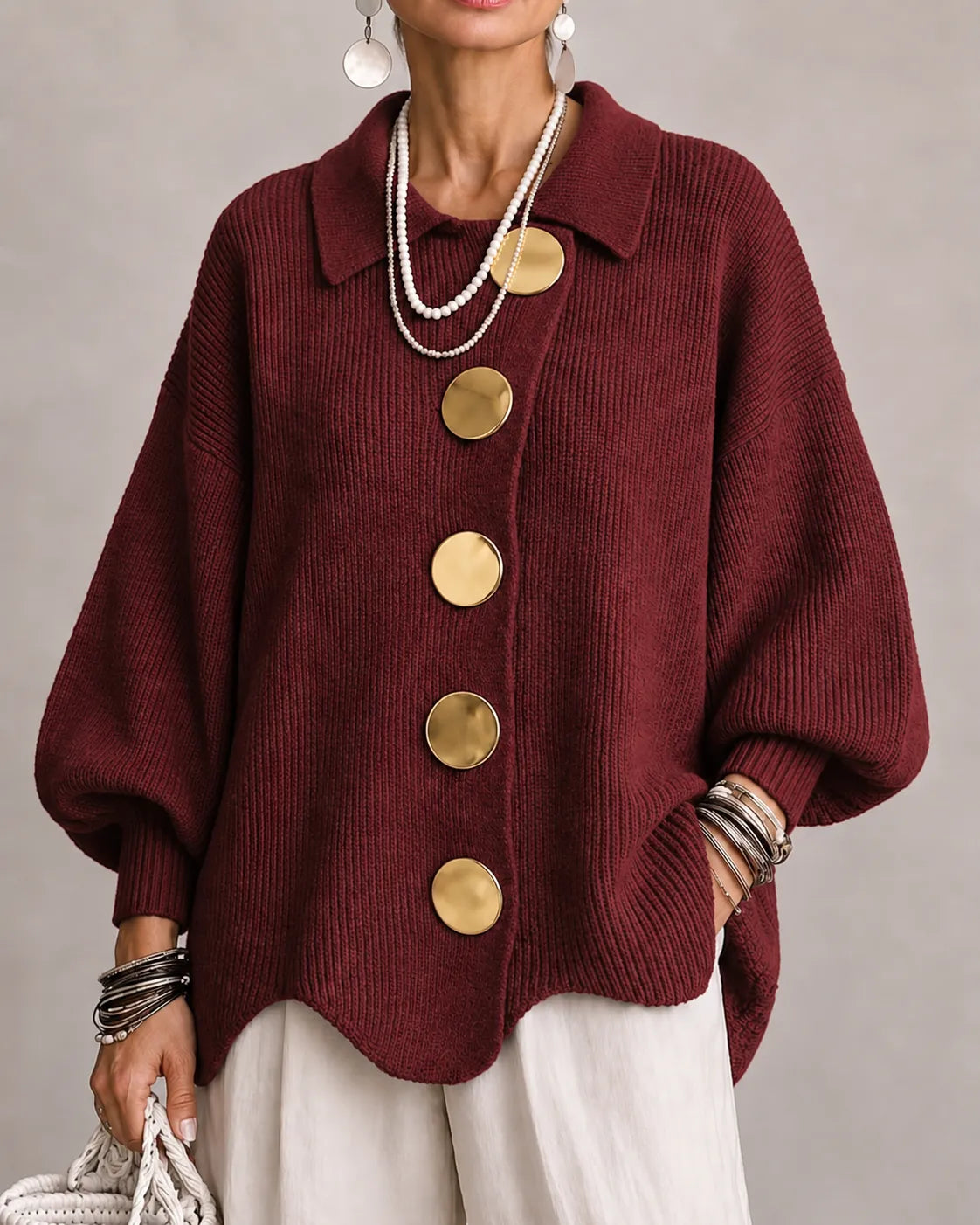 Elara | Oversized gebreide trui voor dames