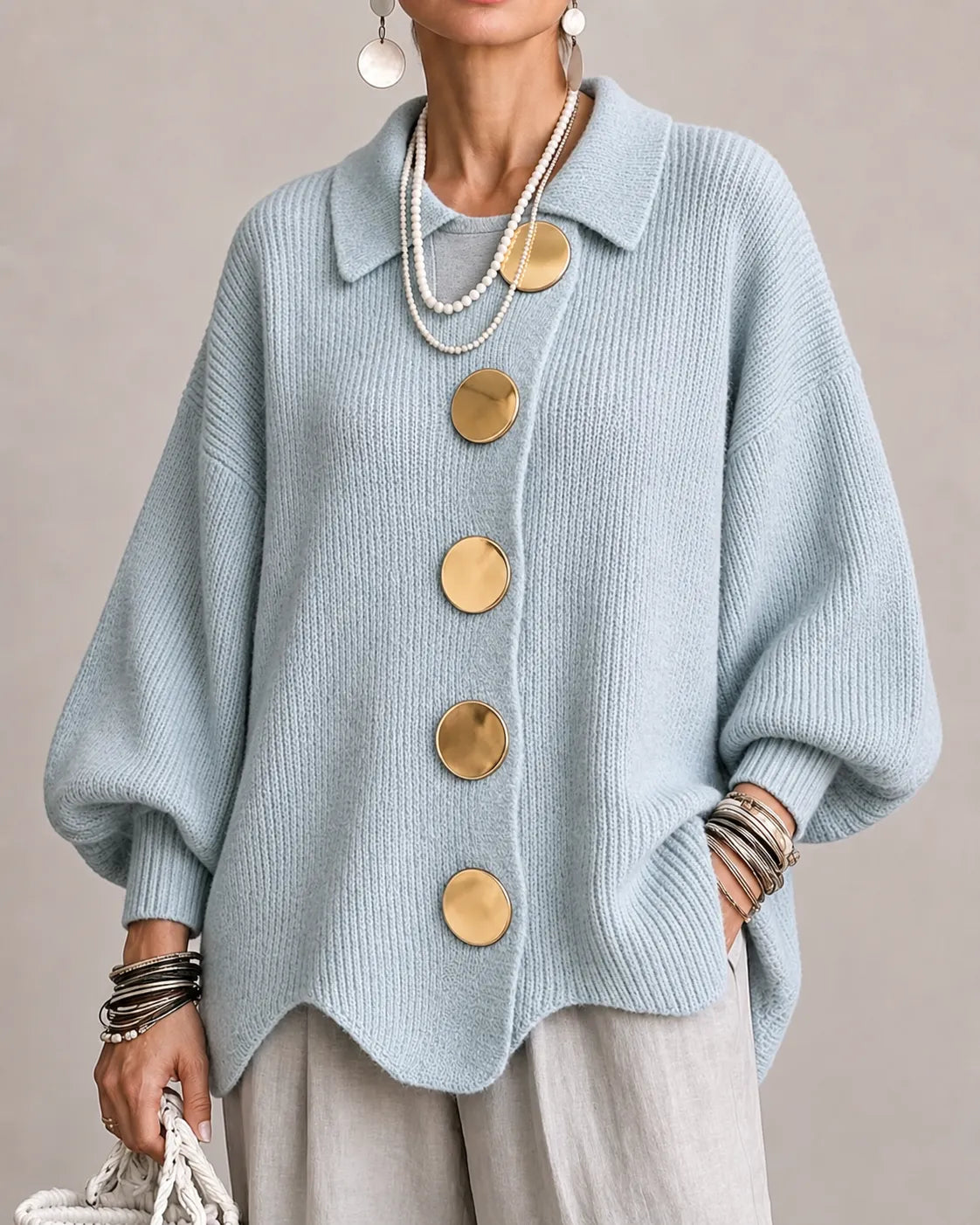 Elara | Oversized gebreide trui voor dames