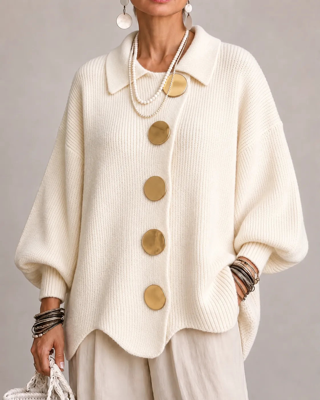 Elara | Oversized gebreide trui voor dames
