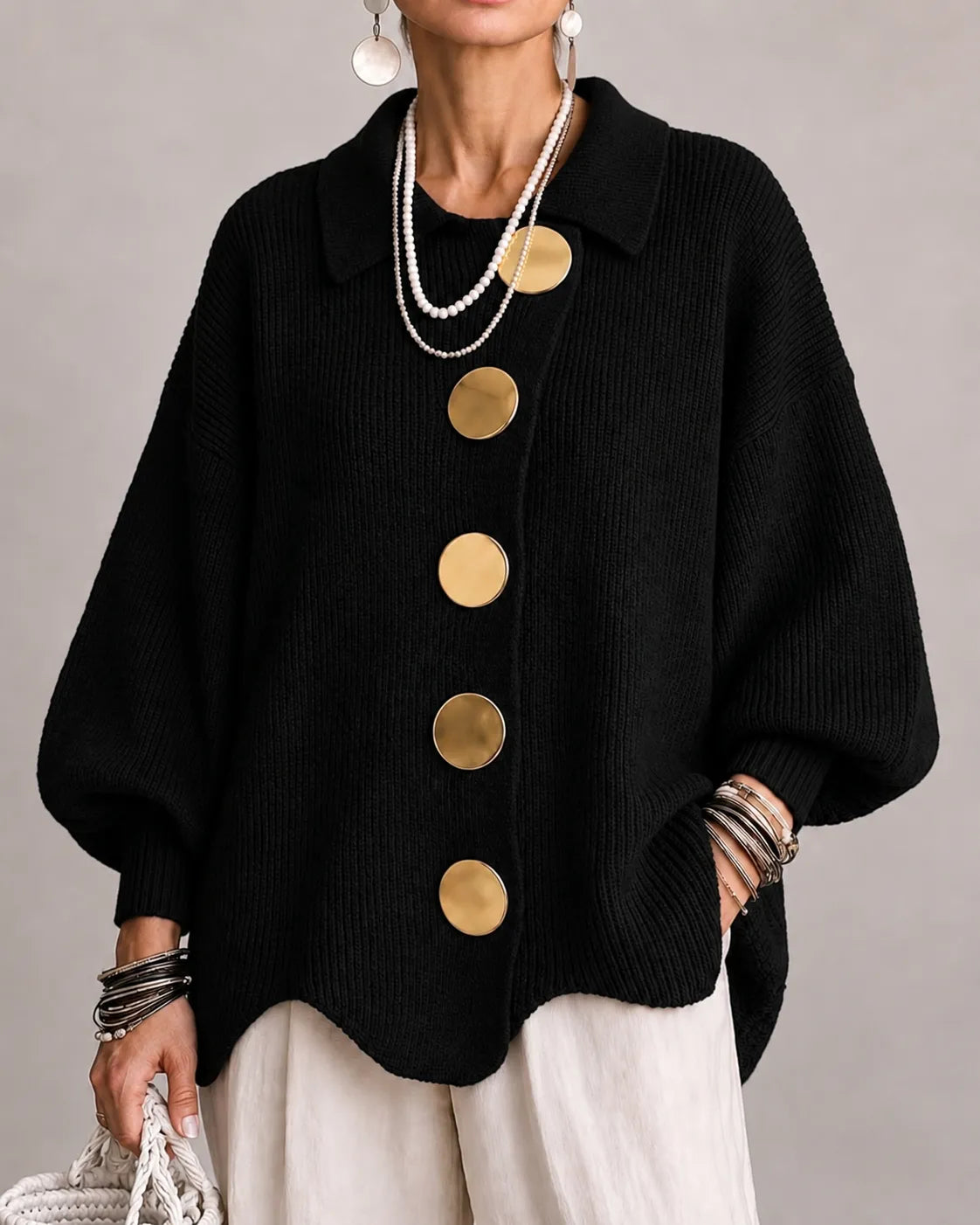 Elara | Oversized gebreide trui voor dames