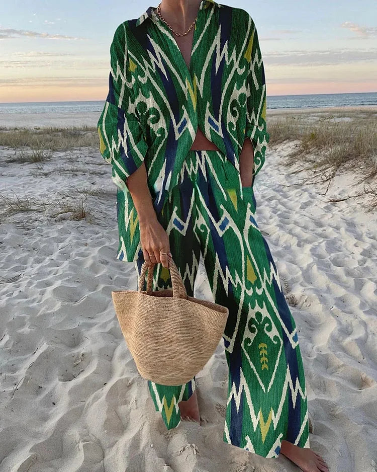 Textured Green | Tweedelige Set