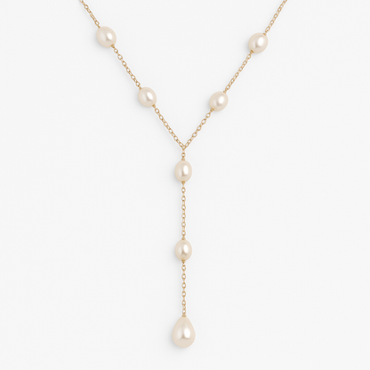 Vintage Hangende Parels Ketting
