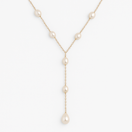 Vintage Hangende Parels Ketting