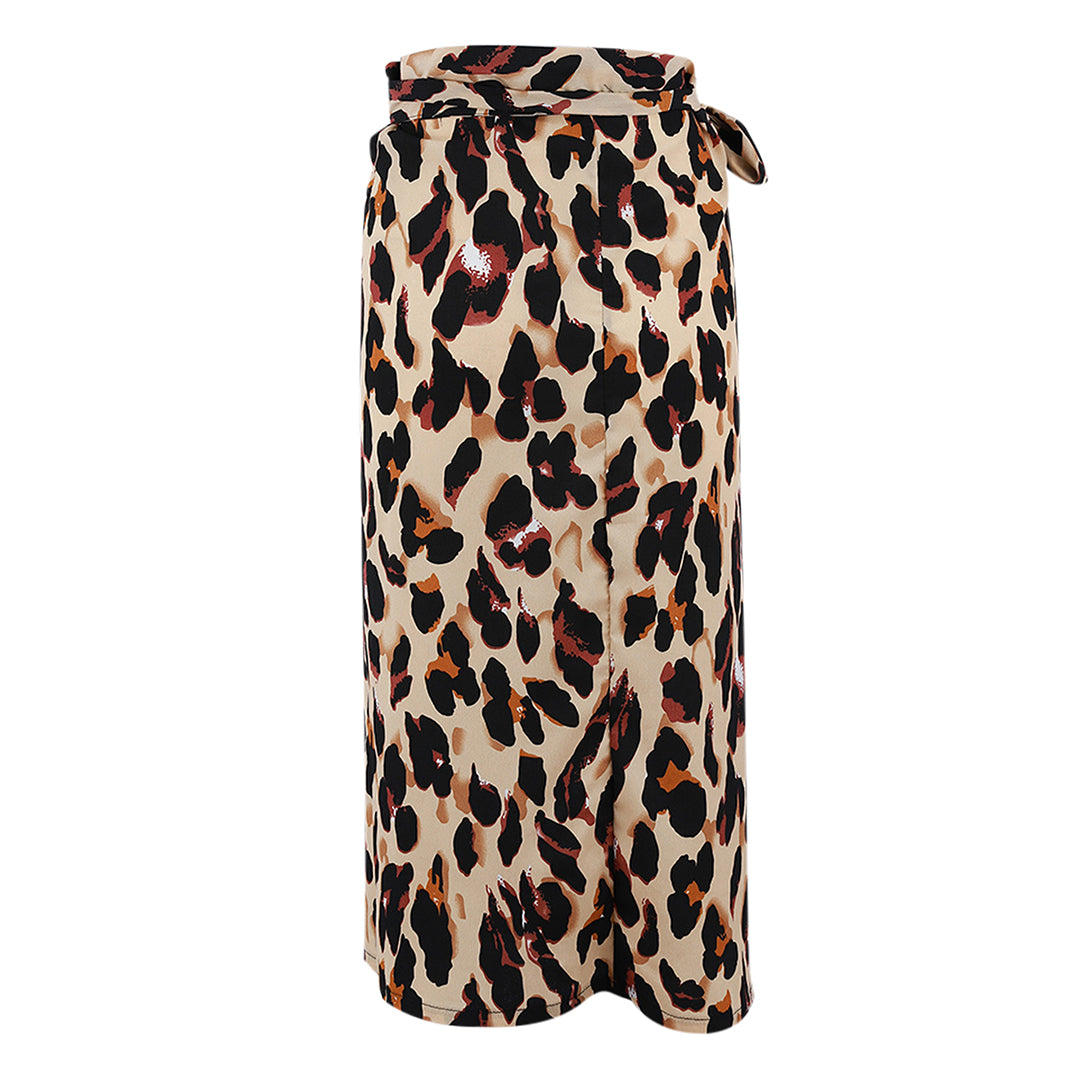 EHLEYR - Zomerse rok met luipaardprint