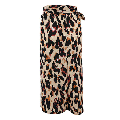 EHLEYR - Zomerse rok met luipaardprint