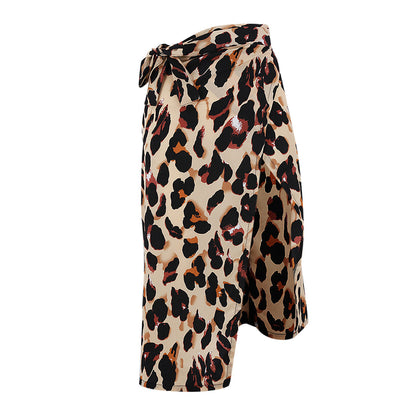 EHLEYR - Zomerse rok met luipaardprint