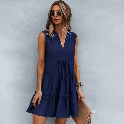 ANNELI - Stijlvolle zomer mini jurk
