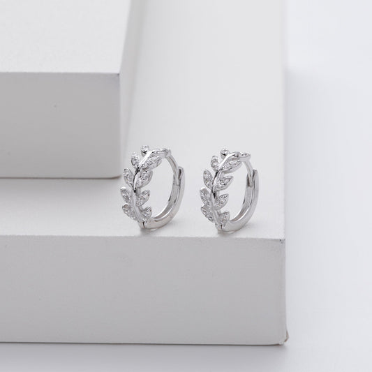 Elegante 5A Zirkonia Zilveren Oorbellen