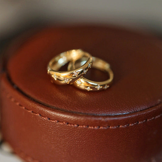 Luxe Zilveren en Goud Vergulde Oorbellen