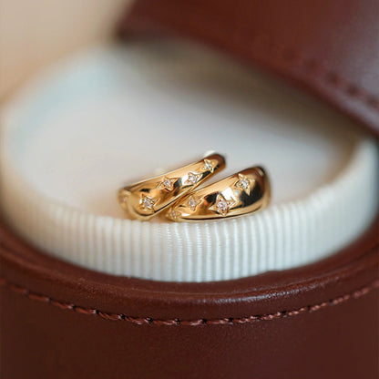 Luxe Zilveren en Goud Vergulde Oorbellen
