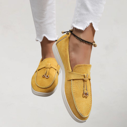 SASKIA | ELEGANTE LOAFERS MET GEKNOOPTE STIKSEL