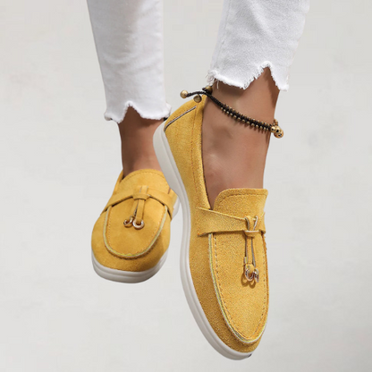 SASKIA | ELEGANTE LOAFERS MET GEKNOOPTE STIKSEL