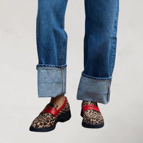 EVELIEN | COLOURBLOCK LOAFERS MET RONDE NEUS