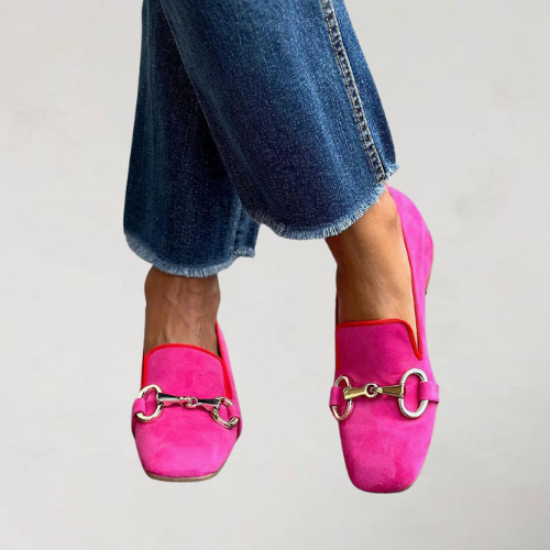 GREET | SLIP ON LOAFERS MET METALEN GESP