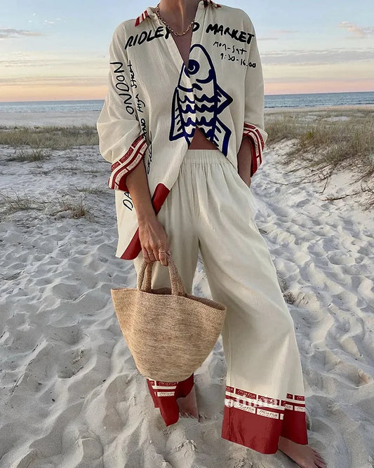 Retro Fish | Tweedelige Set