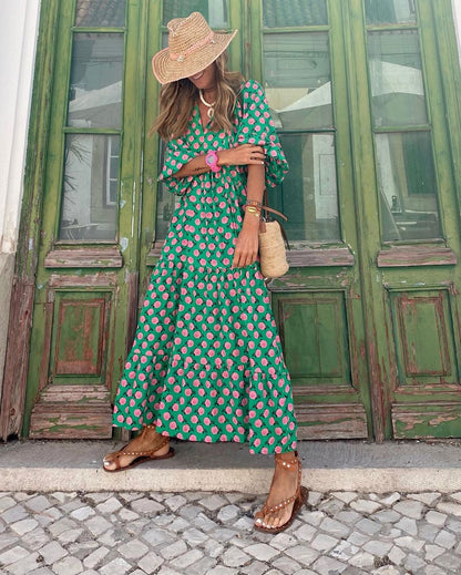 Fleur™ Bohemian Maxi Jurk