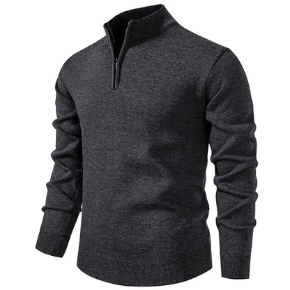 Jongman™ | Casual Gebreide Trui Met Halve Rits
