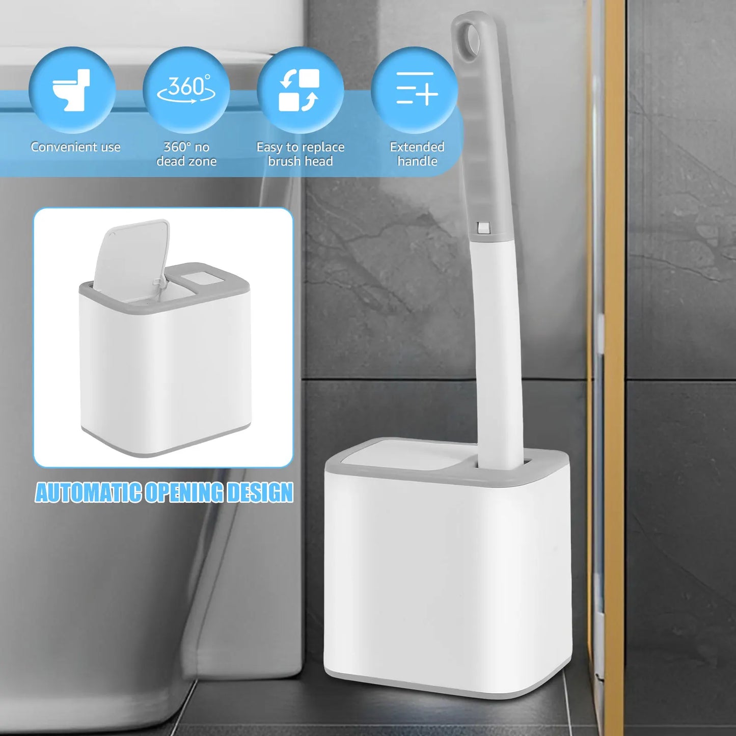 Cleaniq™ | Toiletborstel met Wegwerp GeurPads