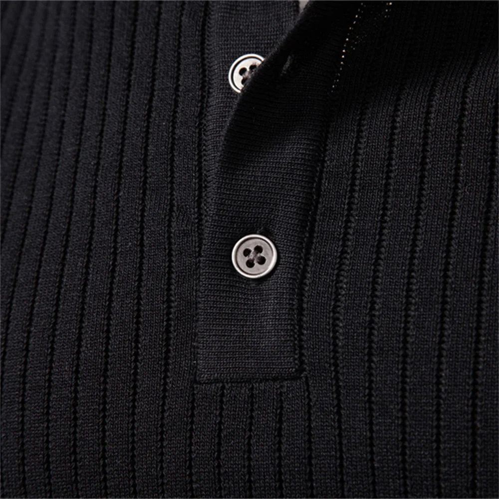 Jongman™ | Casual Winter Poloshirt Met Knopen