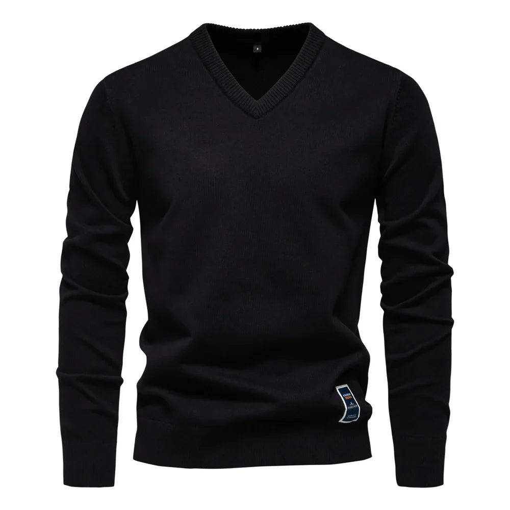 Jongman™ | Katoenen V-Hals Heren Sweater