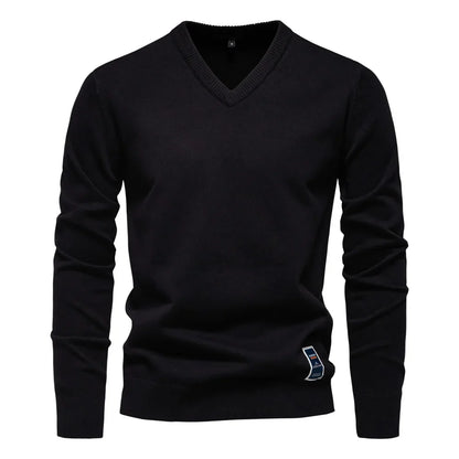 Jongman™ | Katoenen V-Hals Heren Sweater