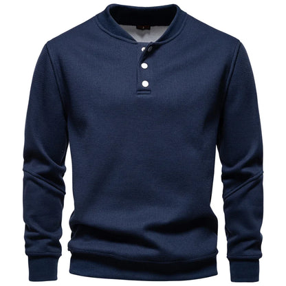 Jongman™ | Fleece Gevoerd Sweatshirt Met Knoopdesign
