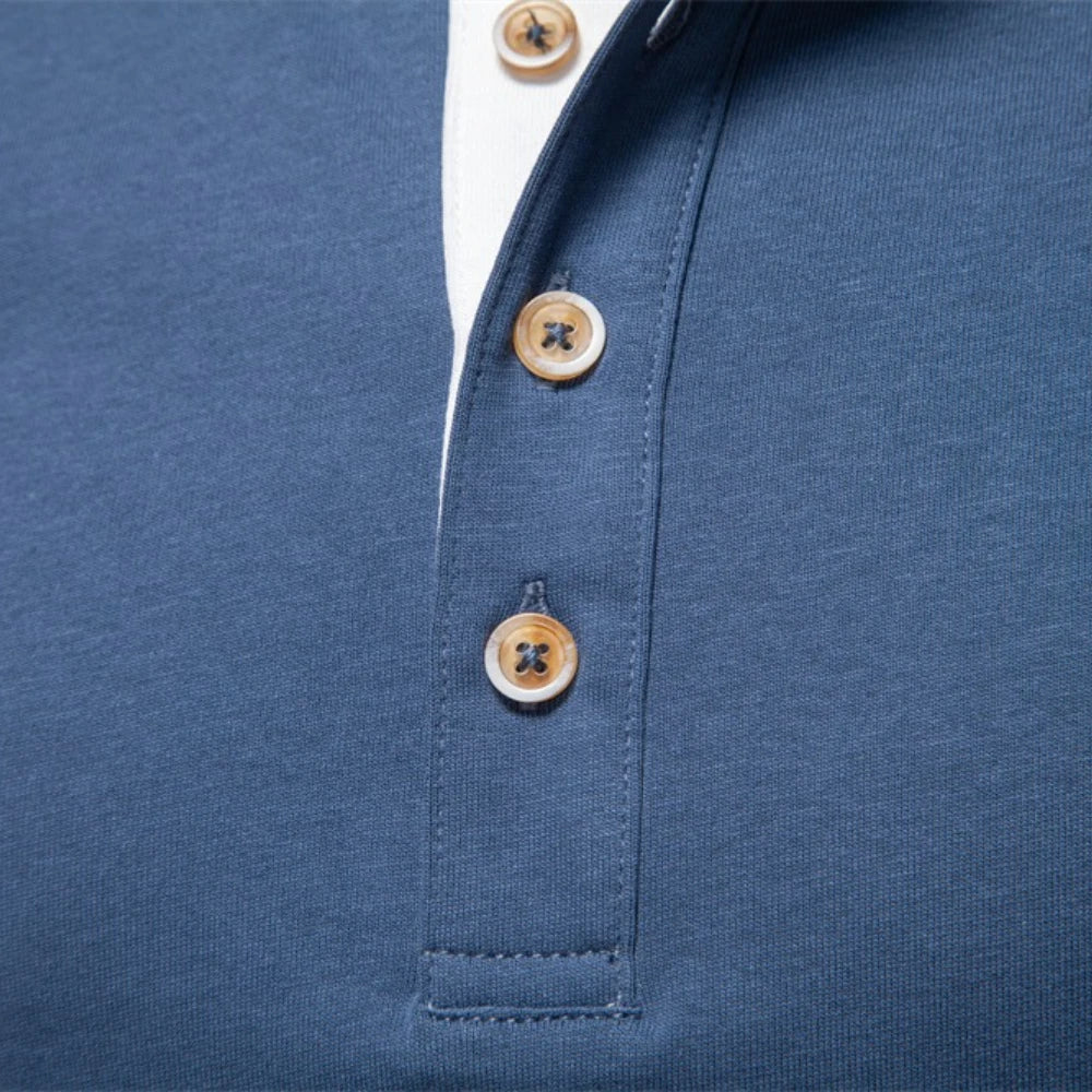 Jongman™ | Henley Heren  Shirt Met Lange Mouwen