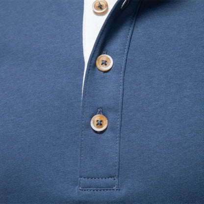 Jongman™ | Henley Heren  Shirt Met Lange Mouwen