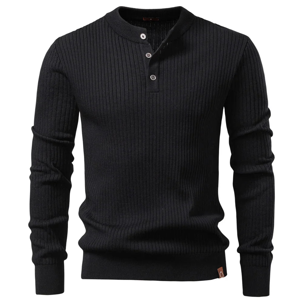 Jongman™ | Casual Winter Poloshirt Met Knopen