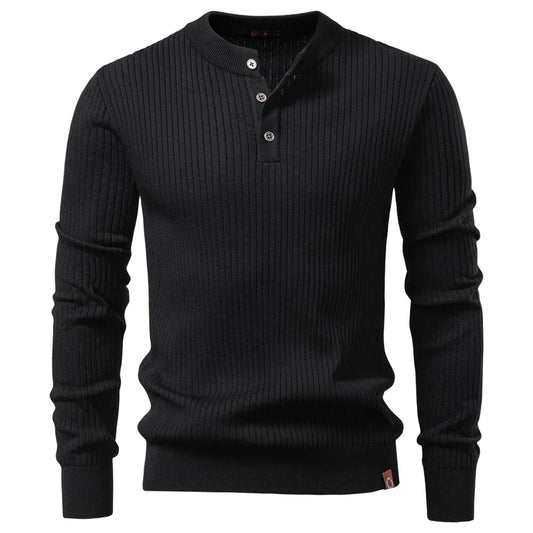 Jongman™ | Casual Winter Poloshirt Met Knopen