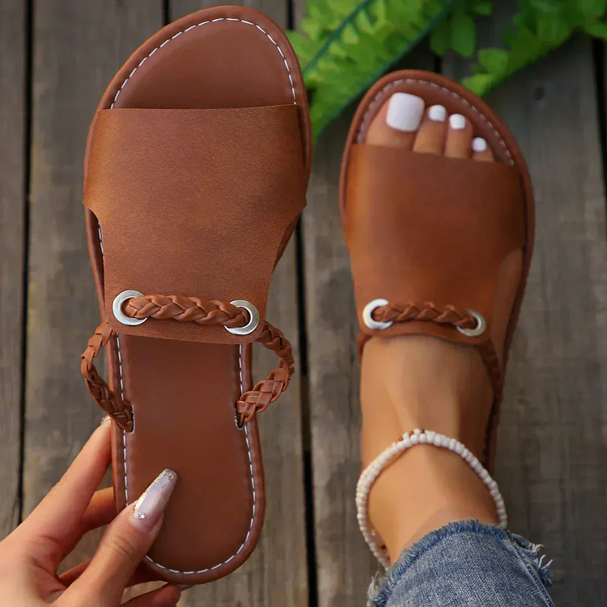 Luna | Gevlochten Boho Sandalen