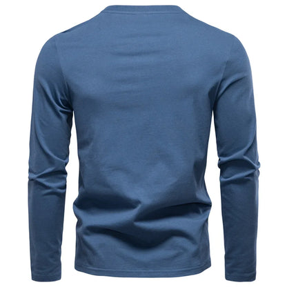 Jongman™ | Henley T-Shirt Met Lange Mouwen (1+1 GRATIS)