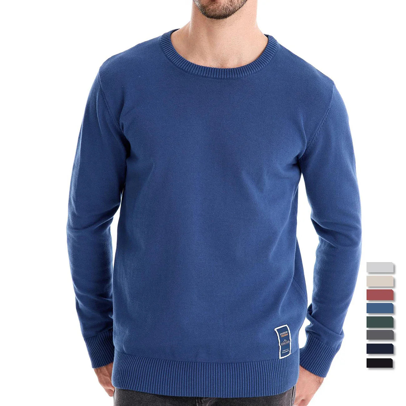 Jongman™ | Casual Sweater Met Ronde Hals
