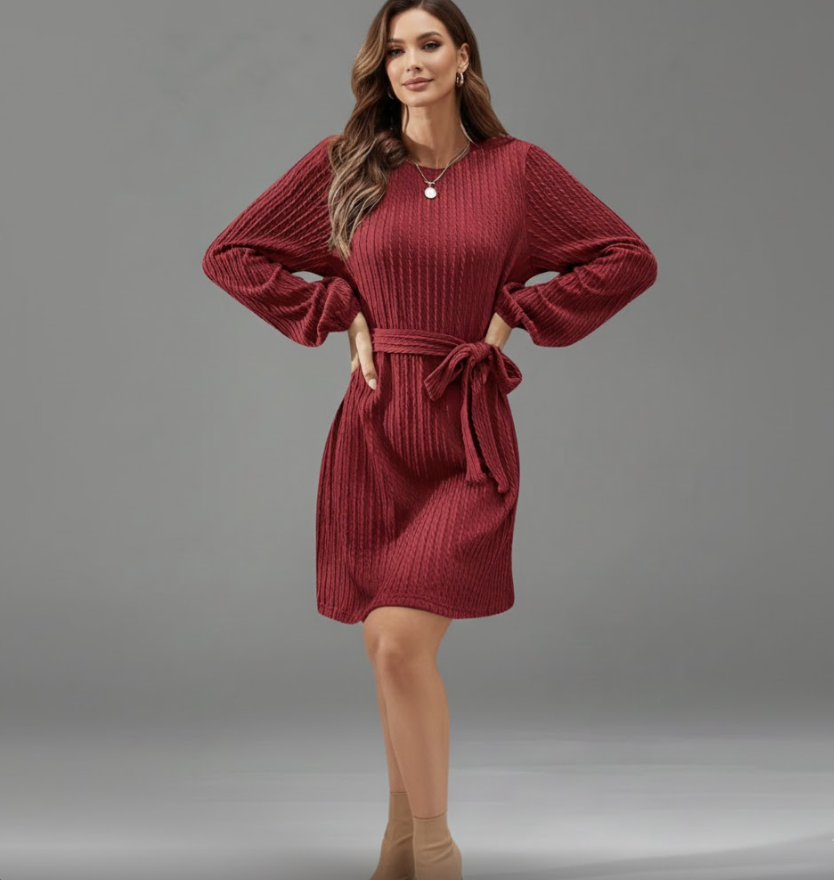 Gebreide mini jurk