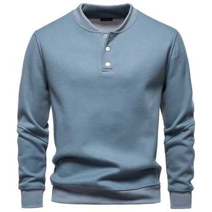 Jongman™ | Fleece Gevoerd Sweatshirt Met Knoopdesign