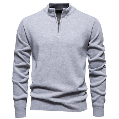 Jongman™ | Casual Gebreide Trui Met Halve Rits