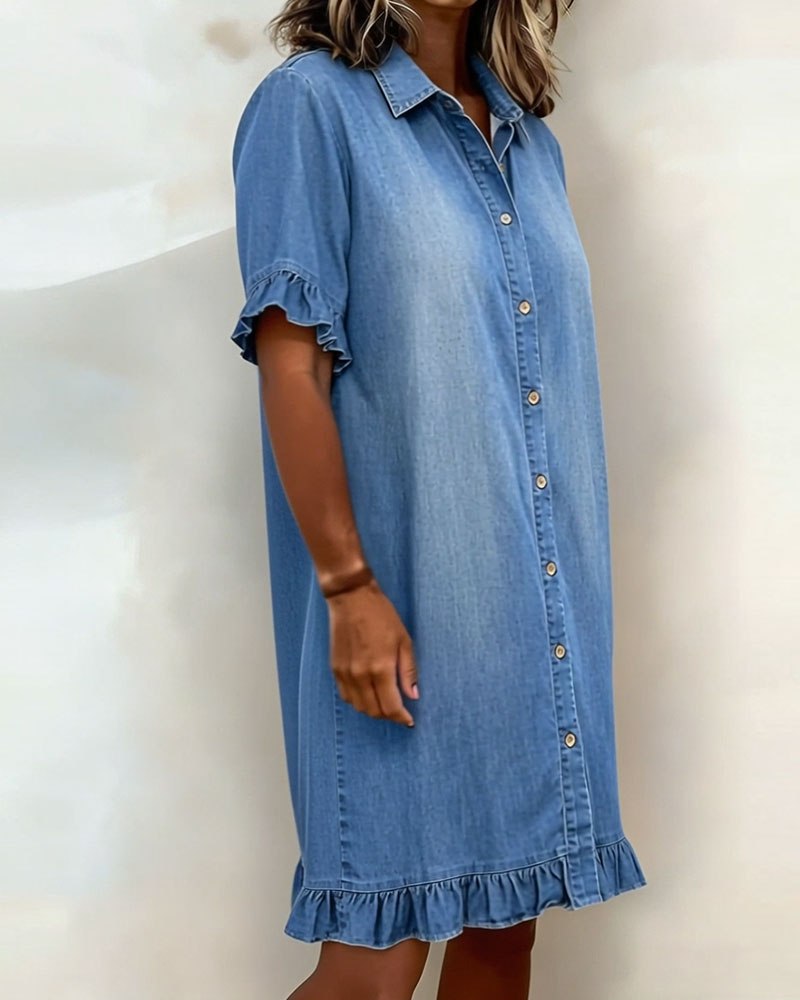 Jongman Mode® | Comfortabele Denim Jurk