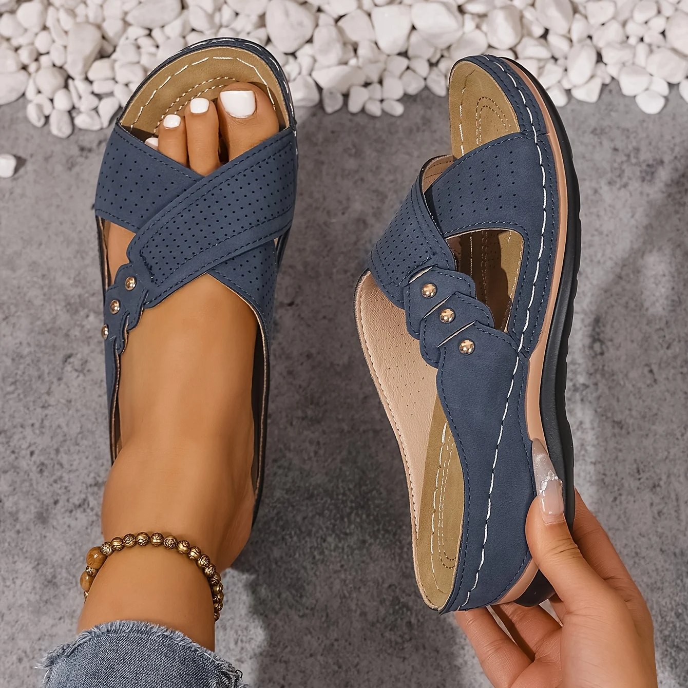 Pascalle | Orthopedische Wedge Sandalen