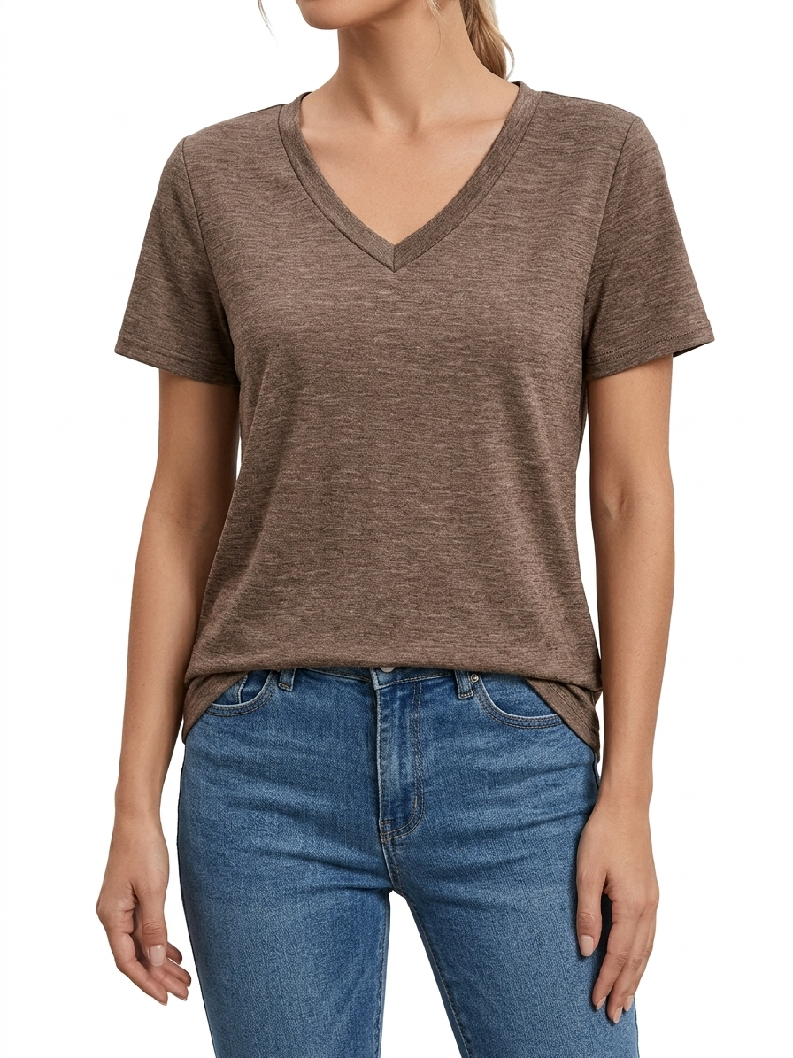 Aura | V-Hals Essential T-Shirt