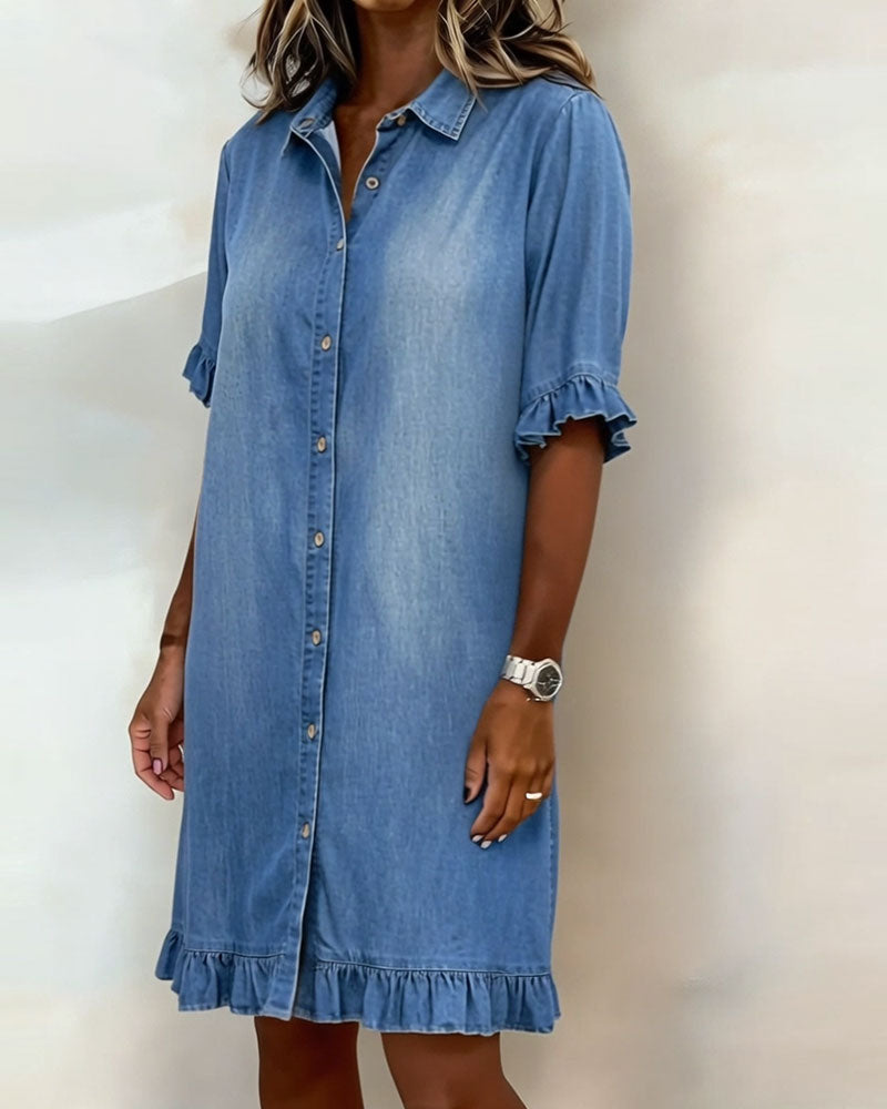 Jongman Mode® | Comfortabele Denim Jurk