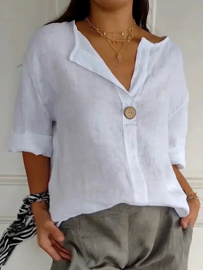 Luna™ Casual V-Hals Blouse