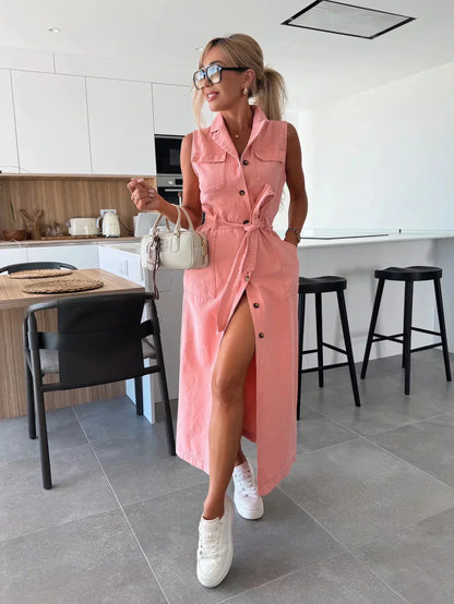 Isabelle | Maxi Denim Jurk