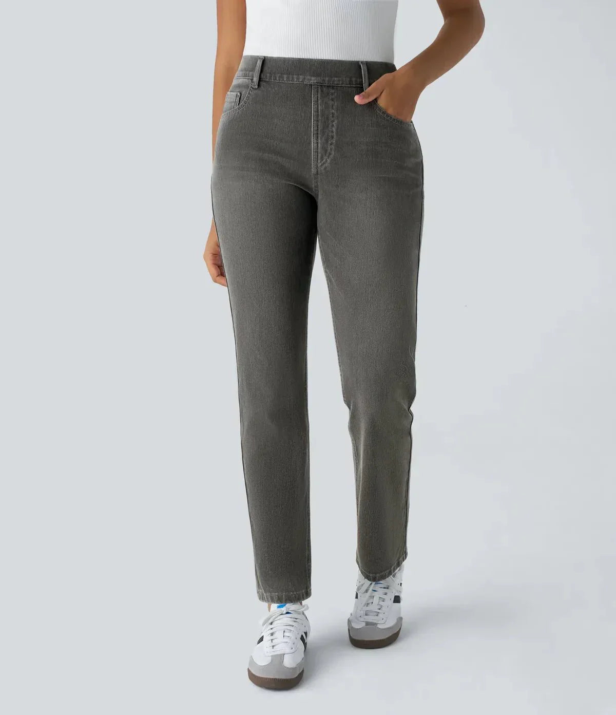 ZOXOZ Joggingbroek voor Heren Lichtgewicht Trainingsbroek met Ritszakken Elastische Taille Joggingbroek Rechte Pijpen Casual Fitness Broek Grijs L ZOXOZ Joggingbroek voor Heren Lichtgewicht Trainingsbroek met Ritszakken Elastische Taille Joggingbroek Rechte Pijpen Casual Fitness Broek Grijs L