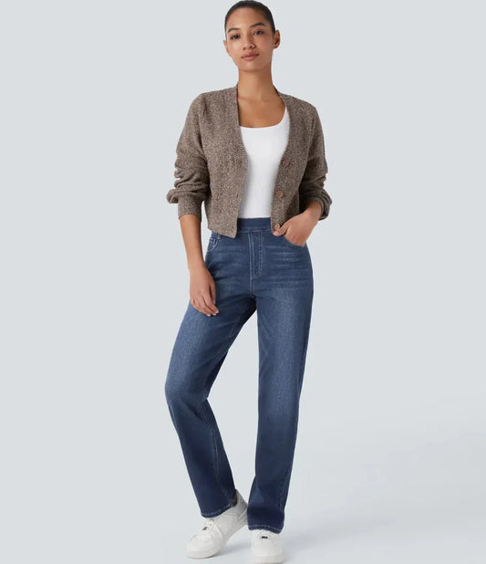 ComfortFit™ - Elastische & Comfortabele Broek Met Hoge Taille