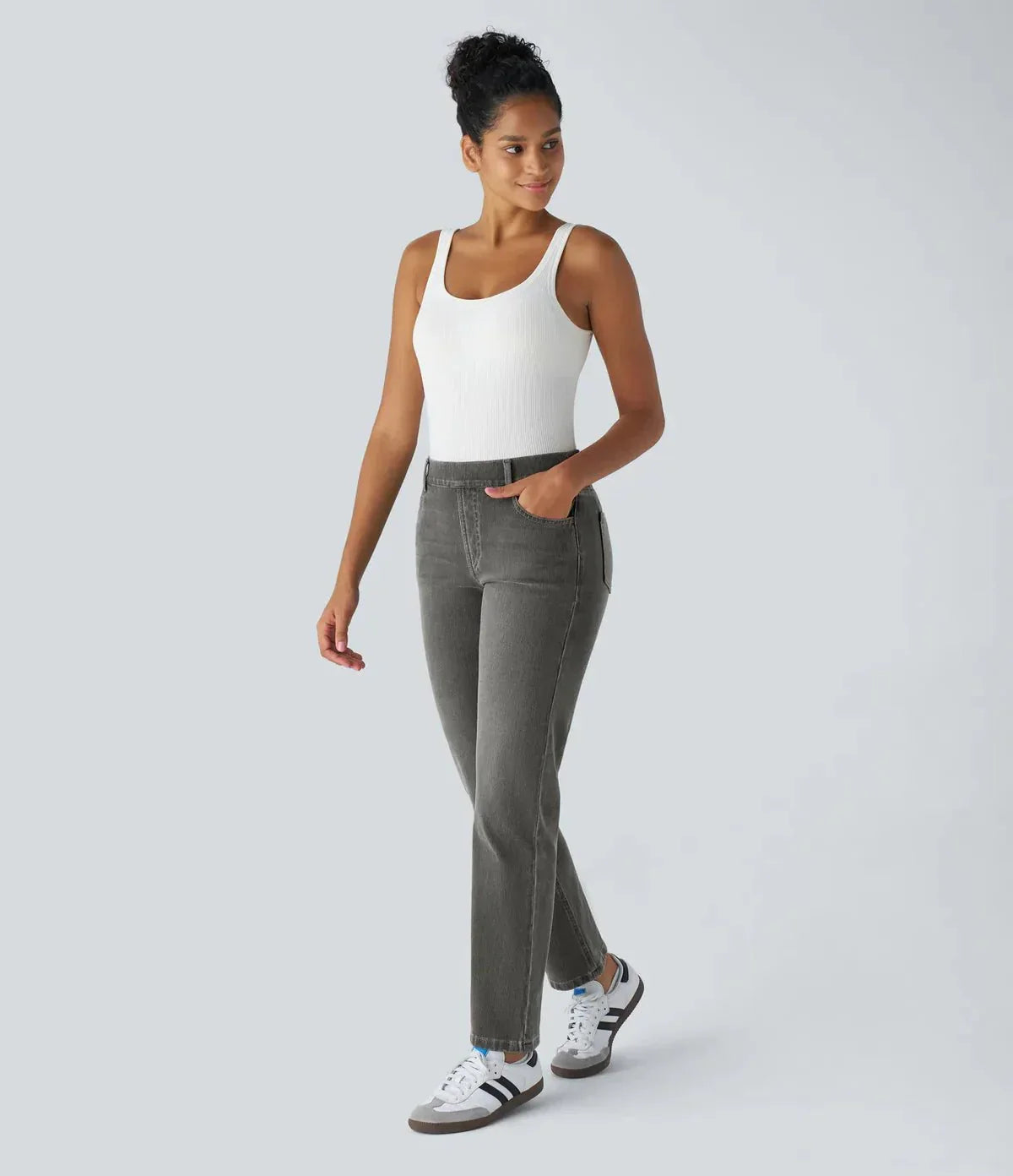 ComfortFit™ - Elastische & Comfortabele Broek Met Hoge Taille