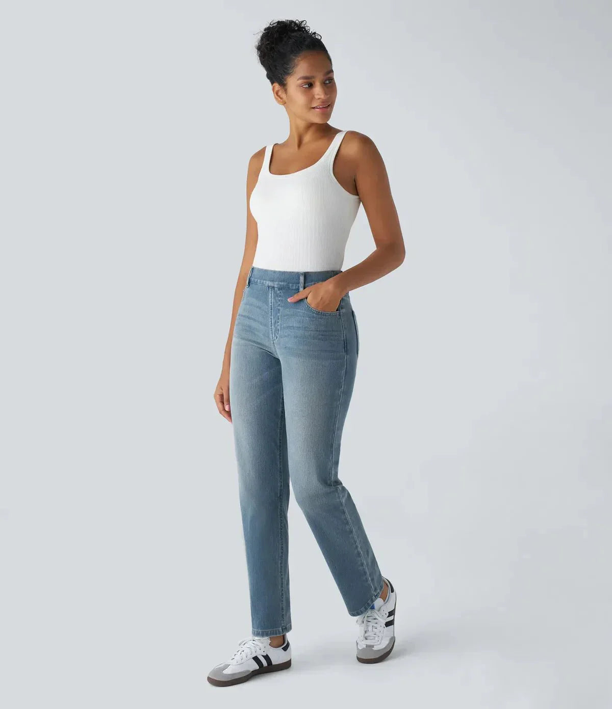 ComfortFit™ - Elastische & Comfortabele Broek Met Hoge Taille