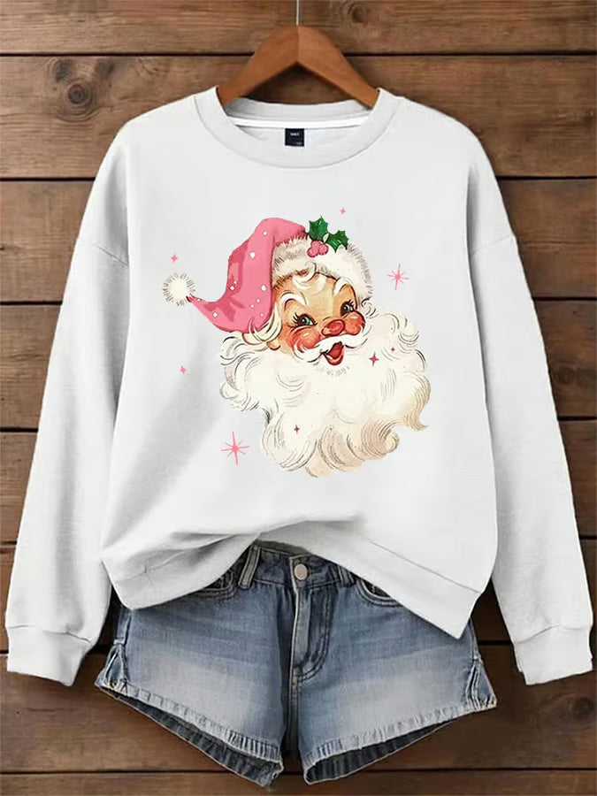 Vera – Trui met vintage kerstprint