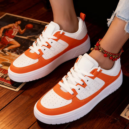 Jongman | Royal Orange Court Sneakers