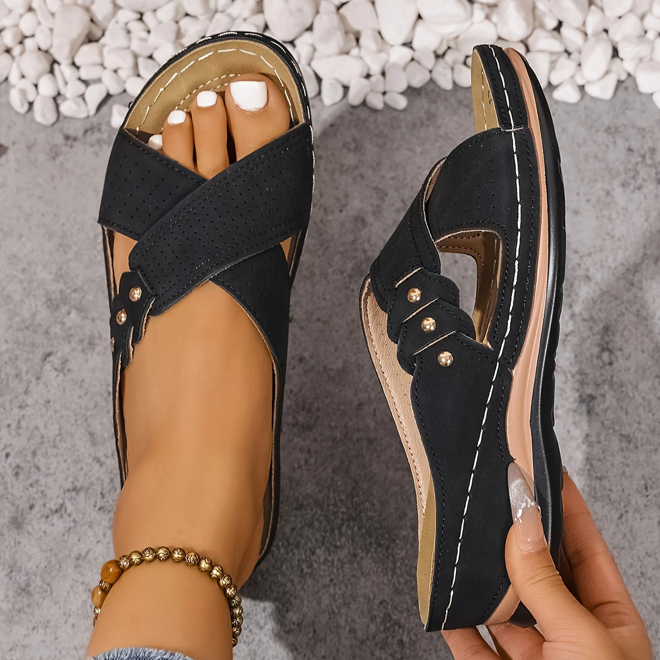 Pascalle | Orthopedische Wedge Sandalen