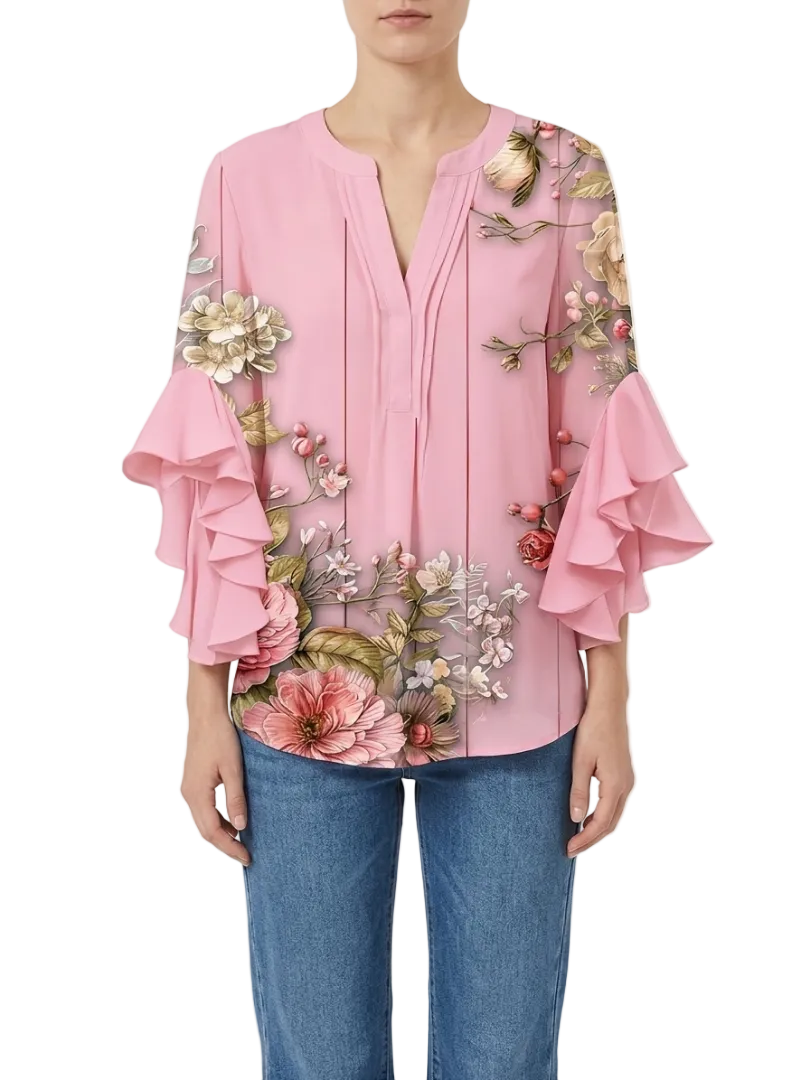 Floriana | Elegante Ruffle Blouse
